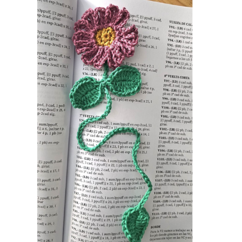 Taller marcapáginas crochet perita custom